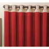 Cortina para Varão Beatriz 2 Metros x 1,70 Metros Alt. Tecido Malha - Vermelho/Palha - 2