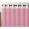 Cortina para Varão Beatriz 3 Metros x 2,60 Metros Alt. Tecido Malha - Rosa/Branco - 2