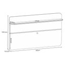 Ver imagem 3 de Painel para Tv Suspenso Curv 1.8 Castanho Off White – Hb Móveis