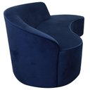 Ver imagem 6 de Sofá Curvo 3 Lugares 180cm Eron Braço Direito Veludo Azul Marinho - Nexta Casa