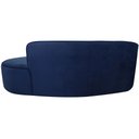 Ver imagem 7 de Sofá Curvo 3 Lugares 180cm Eron Braço Direito Veludo Azul Marinho - Nexta Casa