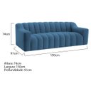 Ver imagem 3 de Sofá 2 Lugares Luxo Recepção Escritorio Sala Elegance 150cm Linho