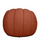 Ver imagem 5 de Poltrona Decorativa Concha Base Arco Giratória Veludo Cor Terracota