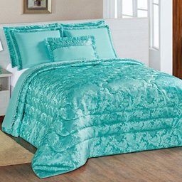 Edredom Super King Sublime 04 Peças Tec. Jacquard - Tiffany - 1