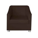 Ver imagem 5 de Kit Poltrona Namoradeira e 2 Poltronas Decorativa 68 cm Tilla Marrom - Mafer