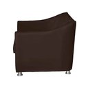 Ver imagem 6 de Kit Poltrona Namoradeira e 2 Poltronas Decorativa 68 cm Tilla Marrom - Mafer