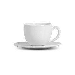 Jogo 6 Xícaras de Chá com pires Coup Branco Porto Brasil - 1