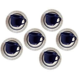 Conjunto de Xícaras de Café Oxford Colb Azul 12 Peças - 1