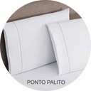 Ver imagem 2 de Jogo de Lençol Moscou Padrão Ponto Palito 4 Peças Barato - Branco