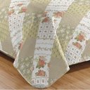 Ver imagem 3 de Kit Cobre Leito Colcha Casa Scarpa Mix Queen Estampado Dupla Face Floral 3 Peças - Janaína