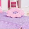 Colcha Solteiro Padrão Mariana 03 Peças Tecido Microfibra com Almofada - Rosa - 3