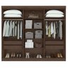 Guarda-Roupa Bertha 6 Portas 2 Gavetas - Lopas - Imbuia Clean - 2