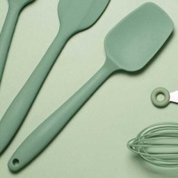Espátula De Cozinha Colher De Silicone Utensílio Lambe Lambe Ou Verde Menta - 2