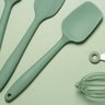 Espátula De Cozinha Colher De Silicone Utensílio Lambe Lambe Ou Verde Menta - 2