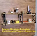 Ver imagem 4 de Kit Suporte Nicho Prateleira Estilo Industrial Parede Preto A:03 Unidades