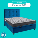 Ver imagem 4 de Kit Cabeceira + Cama Box Bau + Colchão Casal D33 Iso100 Ortobom