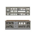 Ver imagem 4 de Cozinha Compacta 240cm 7 Peças 11 Portas 3 Gavetas Americana Henn