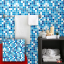 Ver imagem 3 de Papel de Parede Pastilhas Azul Decorativo Envelopamento Adesivo 3m