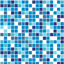 Ver imagem 1 de Papel de Parede Pastilhas Azul Decorativo Envelopamento Adesivo 3m
