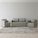 Ver imagem 1 de Sofá e 2 Poltronas Cama Retratil Compacta Dália Fixa Veludo K01 - D’Rossi
