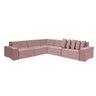 Sofá Dubai 3.77x3.77m de Canto Retrátil - Rosê - 3