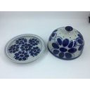 Ver imagem 2 de Queijeira de Porcelana Feita e Pintada a mão - Monte Sião