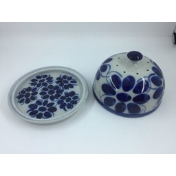 Queijeira de Porcelana Feita e Pintada a mão - Monte Sião - 2