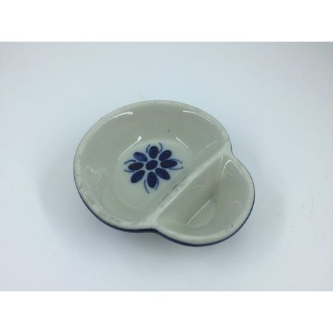 Azeitoneira em Porcelana feita e pintada a mão - Monte Sião