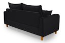 Ver imagem 5 de Sofa Living com Bau Multiuso 3 Lugares Suede Pes em Madeira: Preto