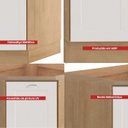 Ver imagem 3 de Balcao Obliquo com Tampo 1 Porta 75 Cm Cd1015406 Branco Dtall