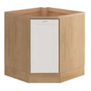 Ver imagem 5 de Balcao Obliquo com Tampo 1 Porta 75 Cm Cd1015406 Branco Dtall