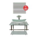 Ver imagem 2 de Gabinete de Vidro 60cm para Banheiro Sérvia Branco