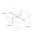 Ver imagem 4 de Poltrona Ilha Recepção Corino Modena Whisk Design Sofisticado Loja Consultório - Vimont Moveis