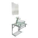 Ver imagem 2 de Gabinete de Vidro 40cm para Banheiro Croácia Incolor