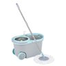 Balde Esfregão Spin Mop Com Centrífuga Inox, Rodinhas, Dispenser, Saída De Água e 2 Refis  - 1