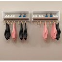 Ver imagem 3 de Arara de Roupas Cabideiro Suspenso com Nicho - 60 Cm