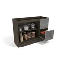 Ver imagem 2 de Balcão de Pia Kappesberg Nox H767 Onix Steel com Vidro Inox Onix/steel