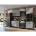 Ver imagem 4 de Balcão de Pia Kappesberg Nox H767 Onix Steel com Vidro Inox Onix/steel