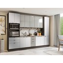 Ver imagem 5 de Balcão de Pia Kappesberg Nox H767 Onix Steel com Vidro Inox Onix/steel