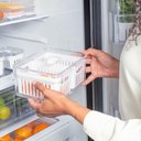 Ver imagem 5 de Kit 6 Organizadores 2,2l Clear Fresh 2 Cestos para Geladeira Frutas Legumes ou