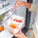 Ver imagem 7 de Kit 6 Organizadores 2,2l Clear Fresh 2 Cestos para Geladeira Frutas Legumes ou