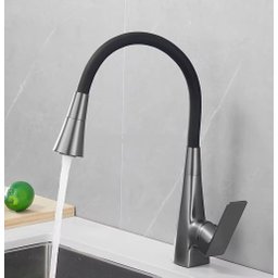 Torneira Monocomando Cozinha Gourmet Pia Cinza Grafite Bica Giratória Flexível 2 Tipos Jato Luxo - 2 Torneira Monocomando Cozinha Gourmet Pia Cinza Grafite Bica Giratória Flexível 2 Tipos Jato Luxo - 2