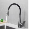 Torneira Monocomando Cozinha Gourmet Pia Cinza Grafite Bica Giratória Flexível 2 Tipos Jato Luxo - 2
