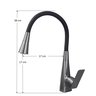 Torneira Monocomando Cozinha Gourmet Pia Cinza Grafite Bica Giratória Flexível 2 Tipos Jato Luxo - 5