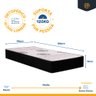 Cama Box Baú com Colchão de Espuma Orthoplus Solteiro 88x188x19cm - 3