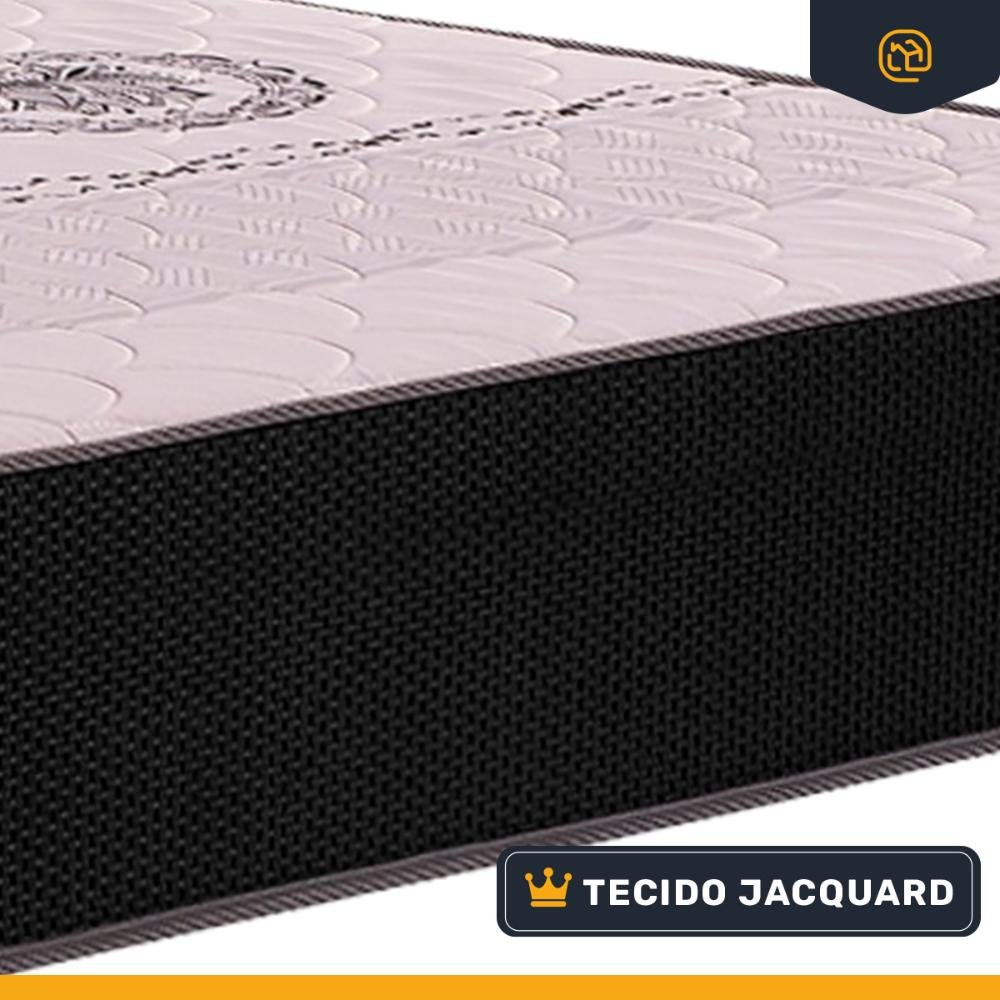 Cama Box Baú com Colchão de Espuma Orthoplus Solteiro 88x188x19cm - 6
