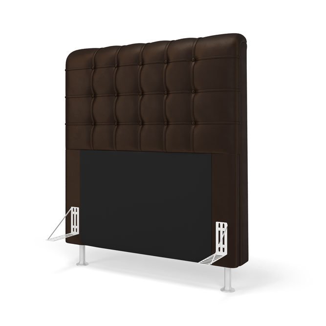 Cabeceira Rana 90 / N-027 Veludo Marrom Chocolate - 2
