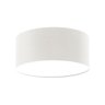 Luminária Plafon Redondo Cúpula em Tecido 30x15:Branco5926 - 1