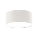 Ver imagem 1 de Luminária Plafon Redondo Cúpula em Tecido 30x15:Branco5926