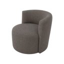 Ver imagem 4 de Poltrona Estofada 74cm x 68cm x 70cm Redonda Confortável para Sala ou Recepção Formato Orgânico